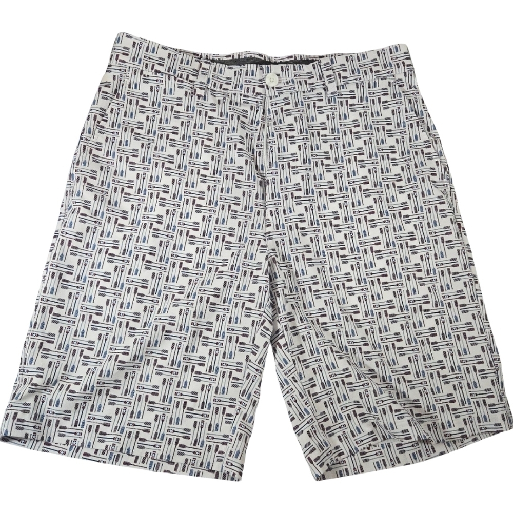 Roundtree & Yorke Patterned Men's Shorts. Golf, Boating, Flat size 30" waist